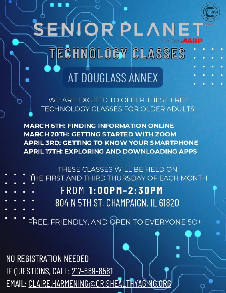 Tech Classes Douglass March-April 2025