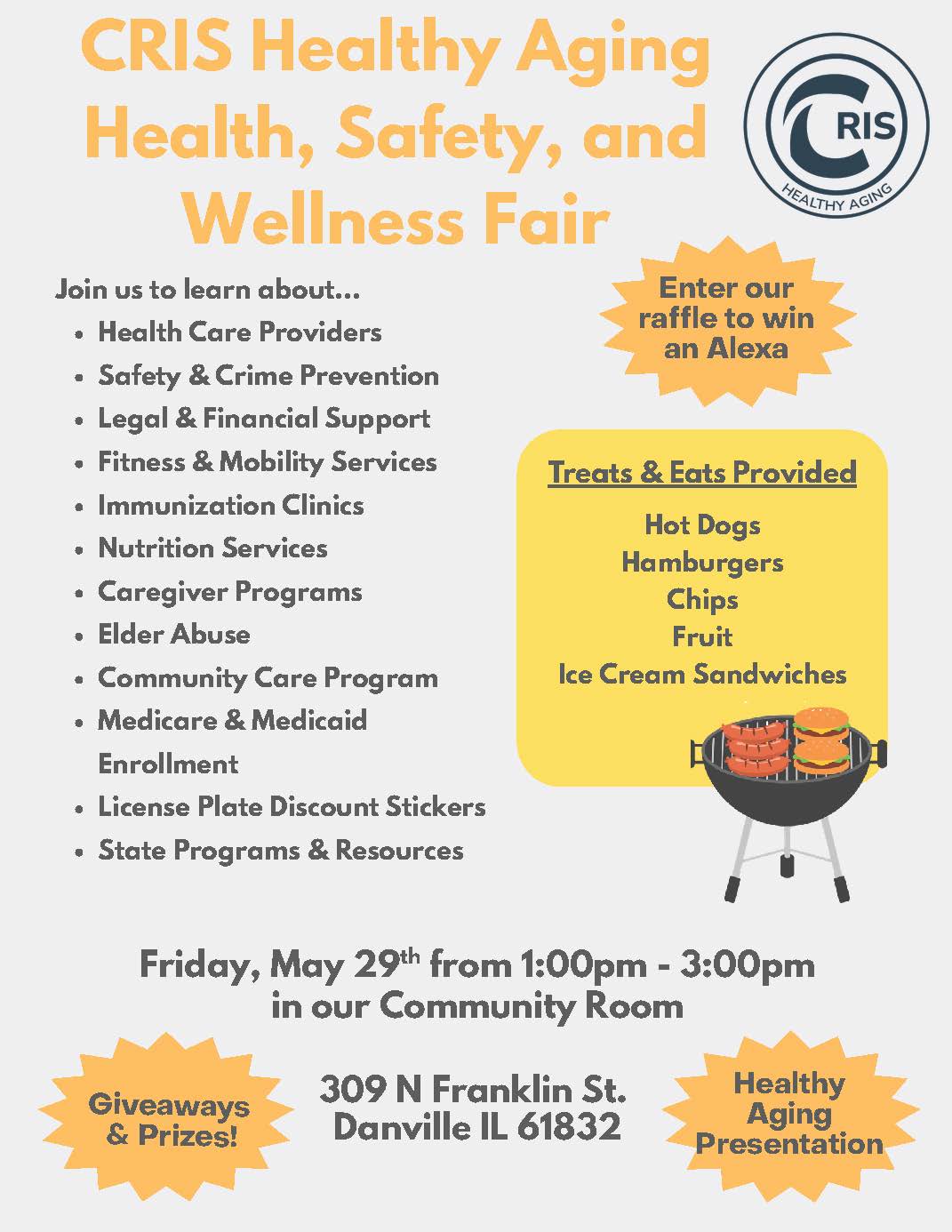 Older Americans Month Health Fair Flyer