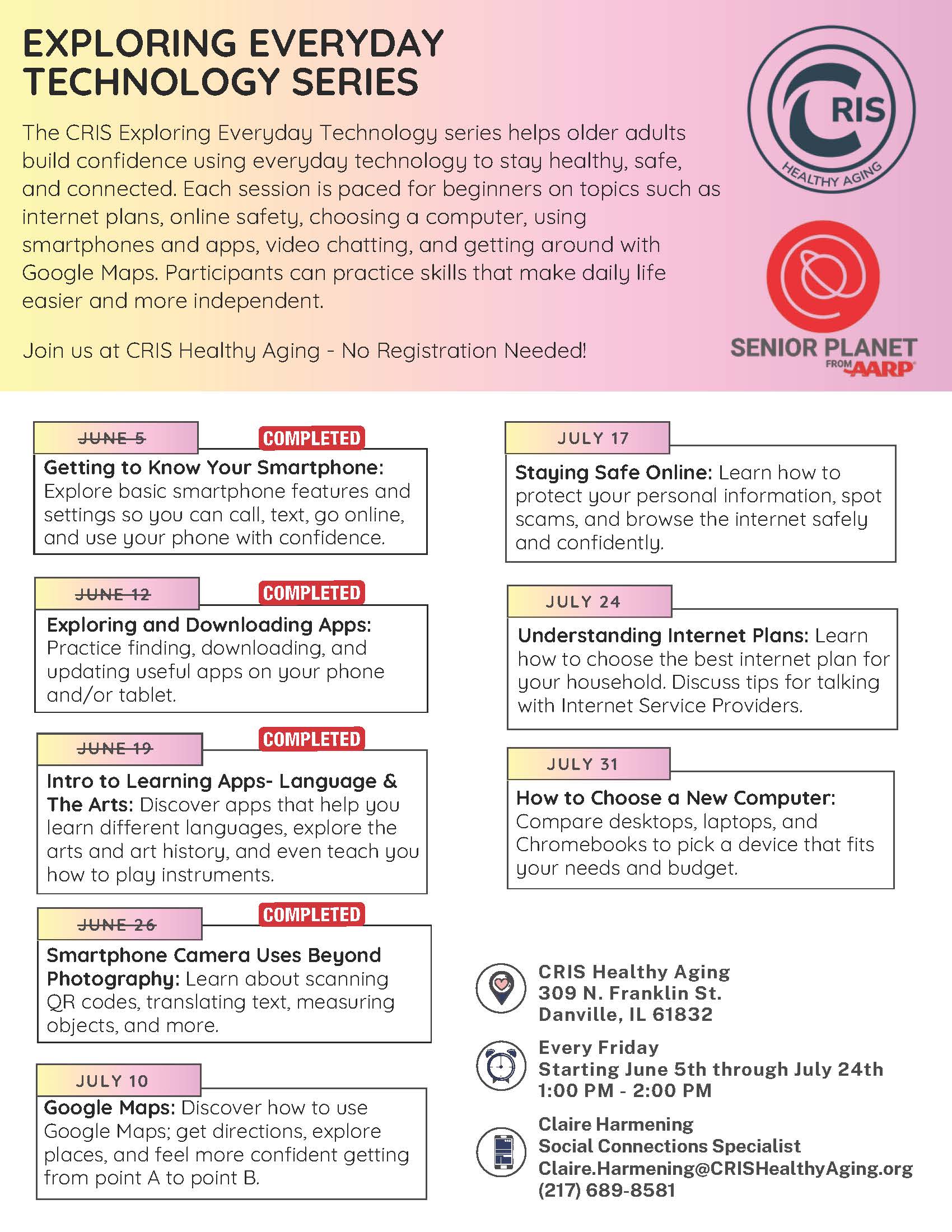 Exploring Everyday Tech Series Flyer VC Updated